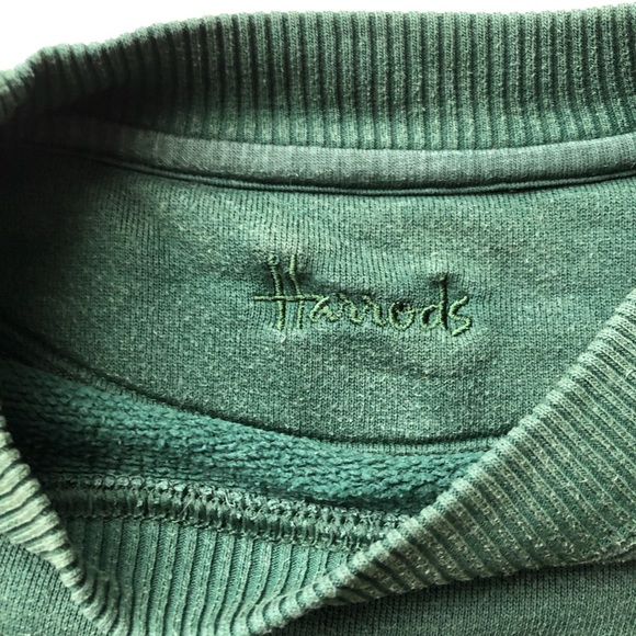 Harrods - Vintage Harrods Sweater, Green, made in England - Picture 4 of 13